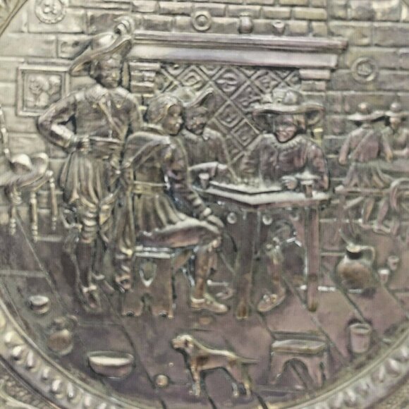 Peerage Embossed Brass Plate Made in England Chess At The Pub England 25 inch - Picture 2 of 8